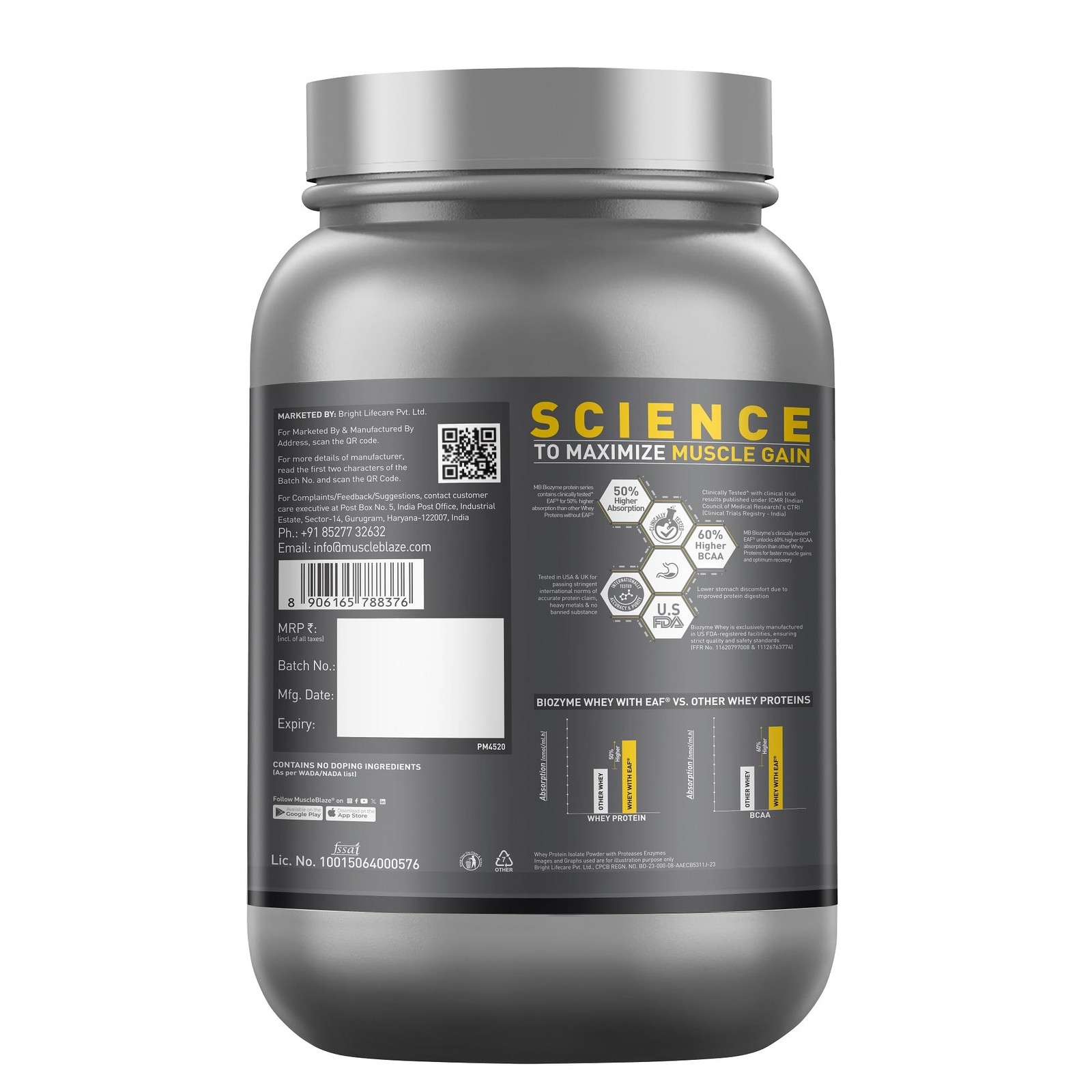 MuscleBlaze Biozyme Iso-Zero 1Kg Swiss Choc Hazelnut | 26.4g Protein