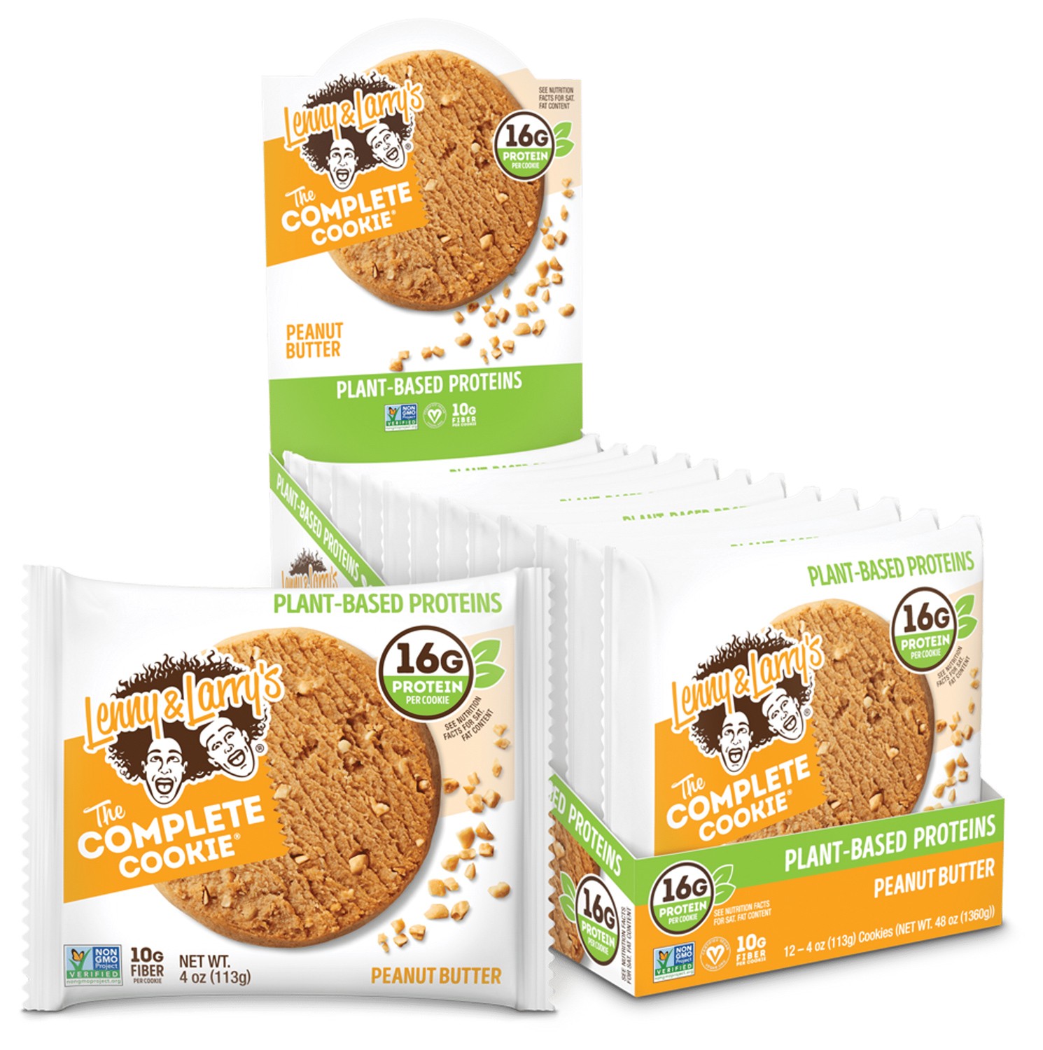 Lenny & Larry Complete Cookie Peanut Butter – Delicious Vegan Protein Snack