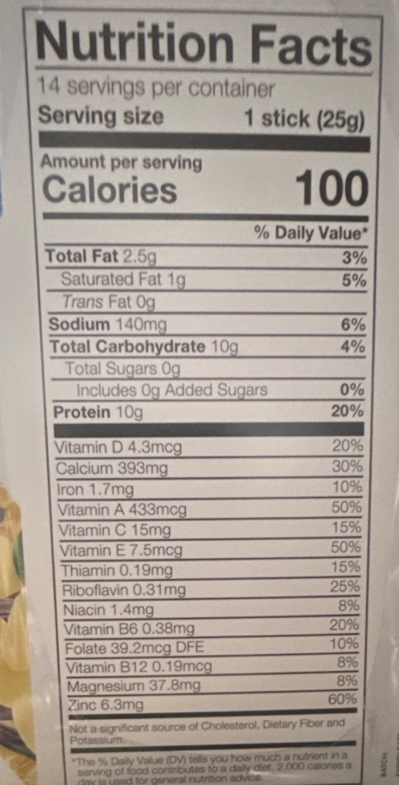 Fuxion BIOPRO+TECT Protein Shake Vanilla Powder 14 Sticks 12.3oz