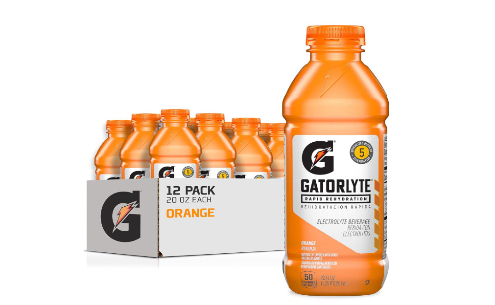 Gatorlyte Rapid Rehydration Electrolyte Drink, 3 Flavor 20 Fl Oz (Pack of 12)