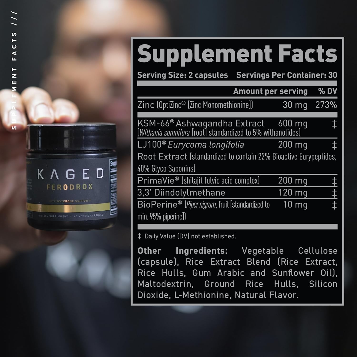 Kaged Testosterone Booster Ferodrox Ultra-Premium Hormone Management…