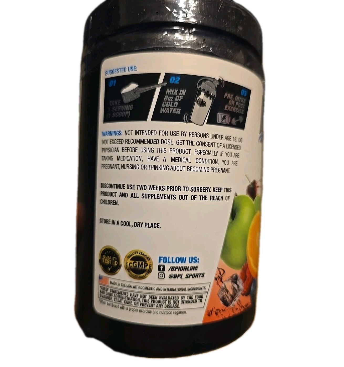 BPI Sports BEST AMINOS FRUIT PUNCH BEST BCAA PUMP 25 Serv Exp 11/26-NEW SEALED
