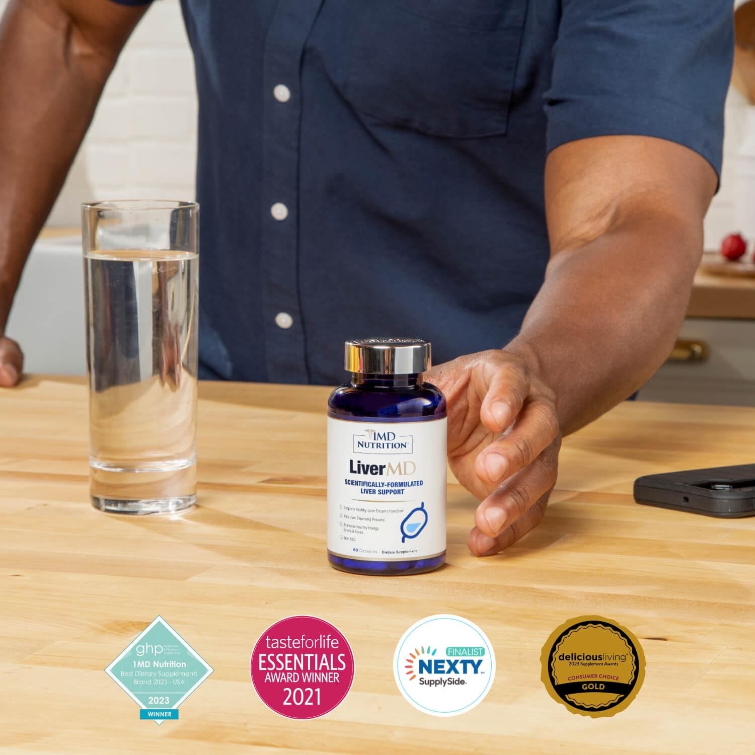 1MD Nutrition LiverMD – Liver Support Supplement | Siliphos Milk Thistle Extr…