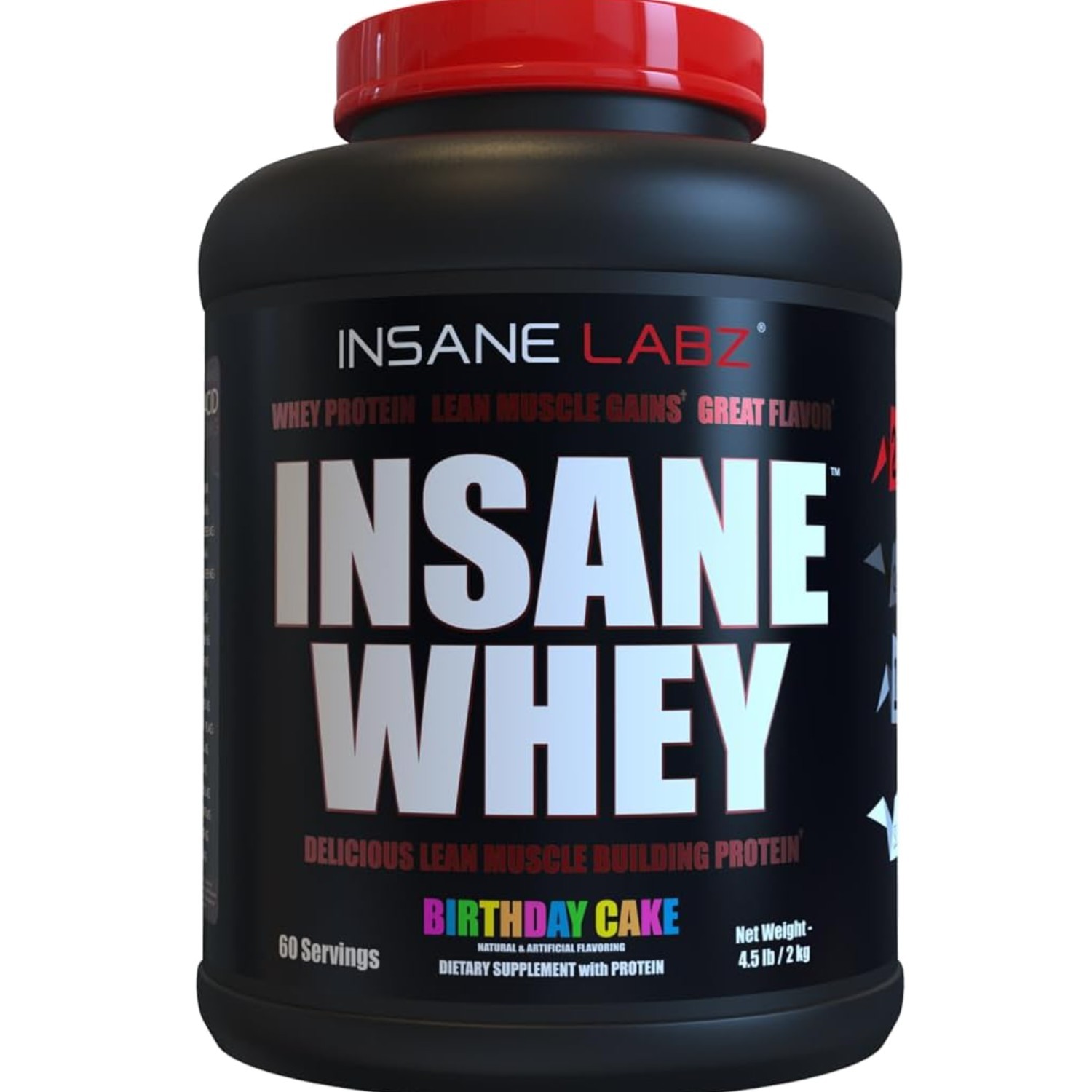 Insane Whey,100% Muscle Building Whey Protein, Post Workout, BCAA Amino Profi…