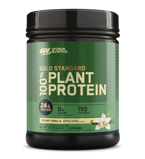 Optimum Nutrition Gold Standard 100% Plant Protein Powder, Creamy Vanilla, 1 lb