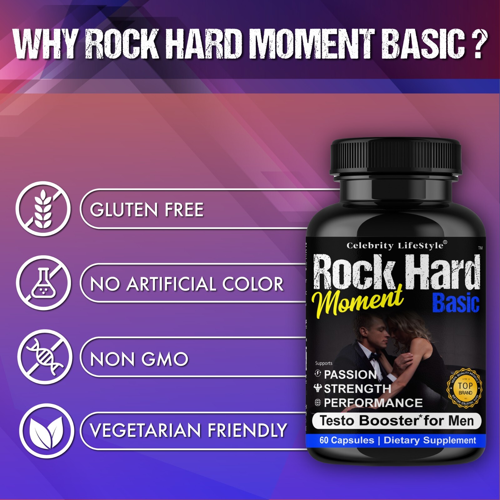 Male Enhancement & Performance Supplement, Stamina Energy libido booster for Men