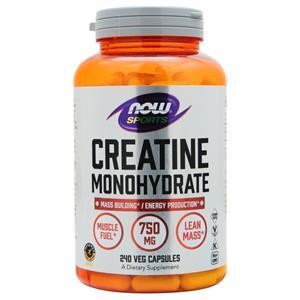 Now Creatine Monohydrate (750mg) 240 vcaps