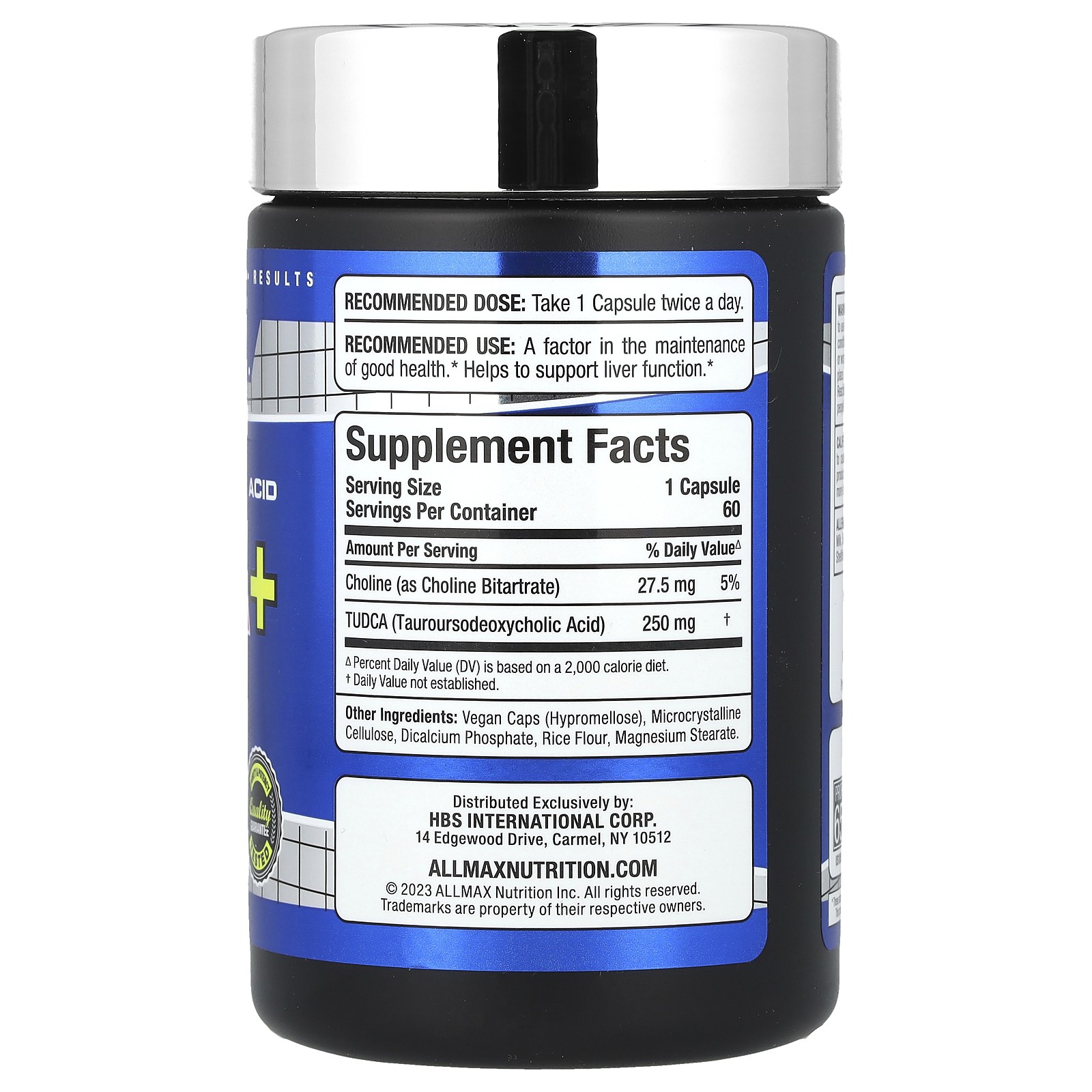 TUDCA+, 250 mg, 60 Capsules