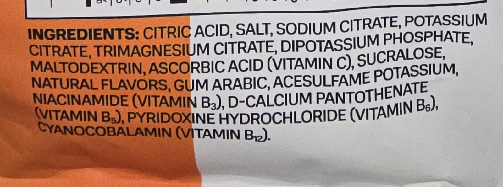 Prime Rapid Rehydration Electrolyte Drink Mix Sticks Glacier Orange 16 Sticks
