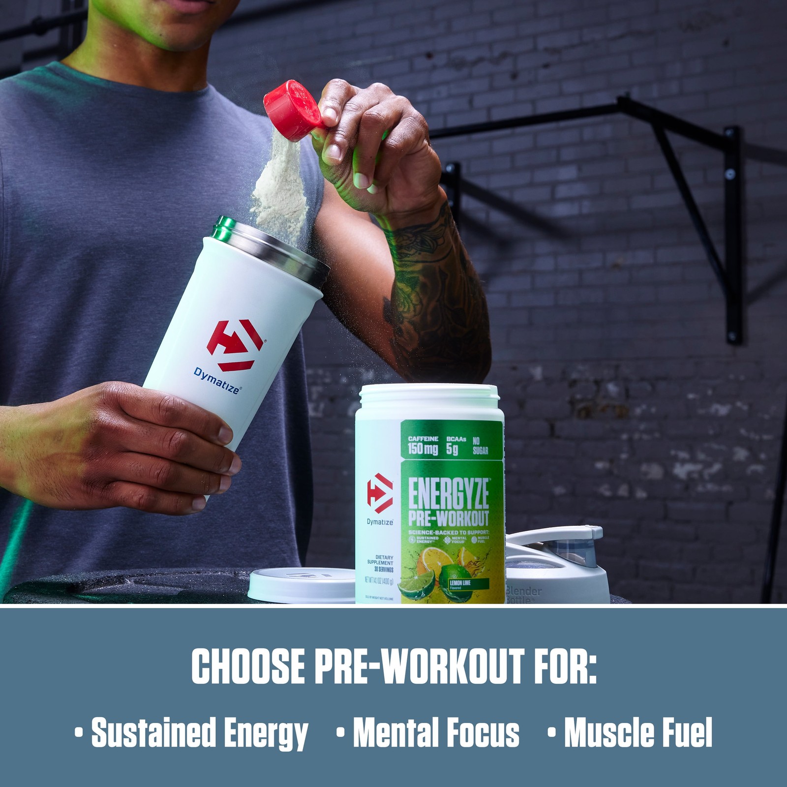 , Energyze Pre-Workout, Lemon Lime, 30 Servings