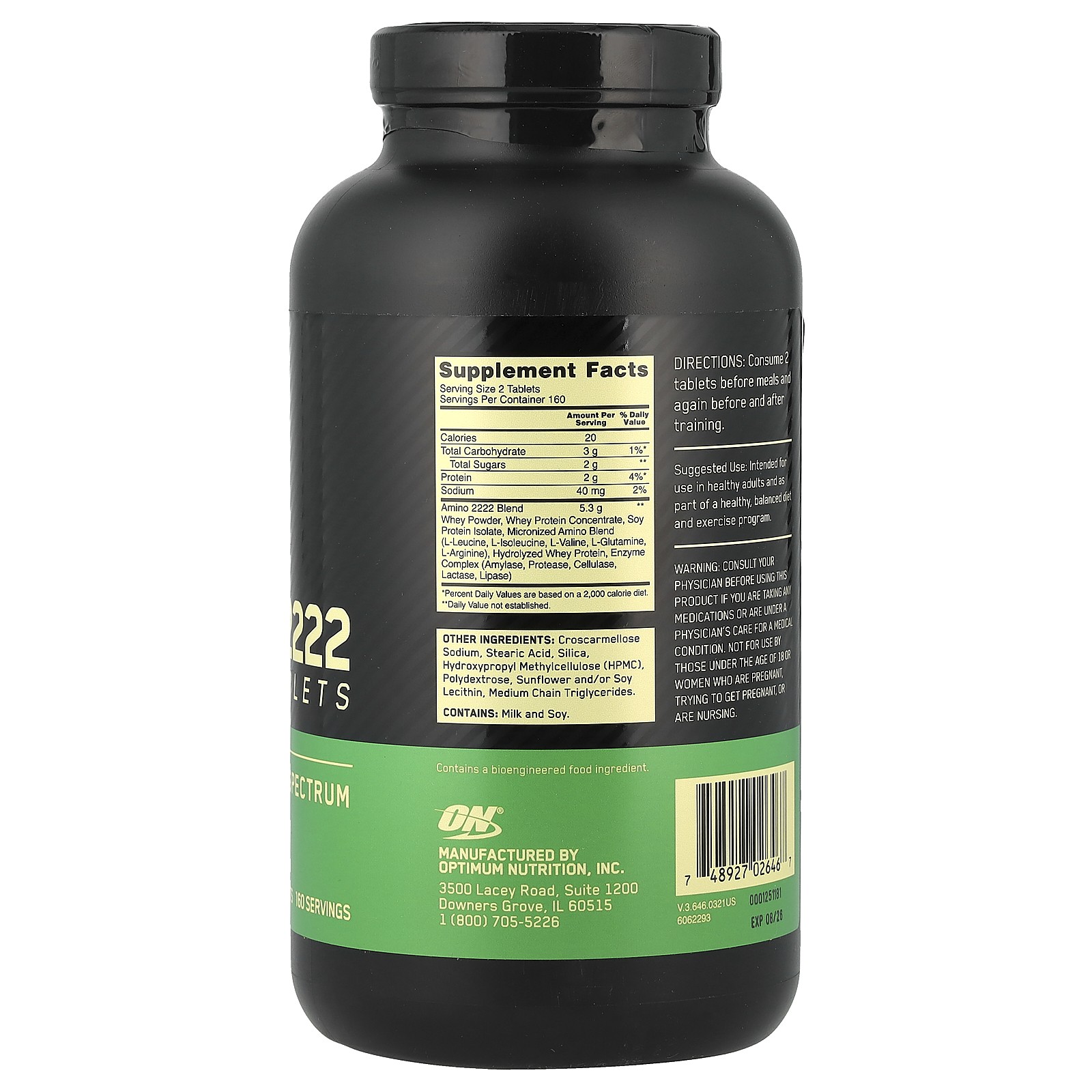 Superior Amino 2222, 320 Tablets