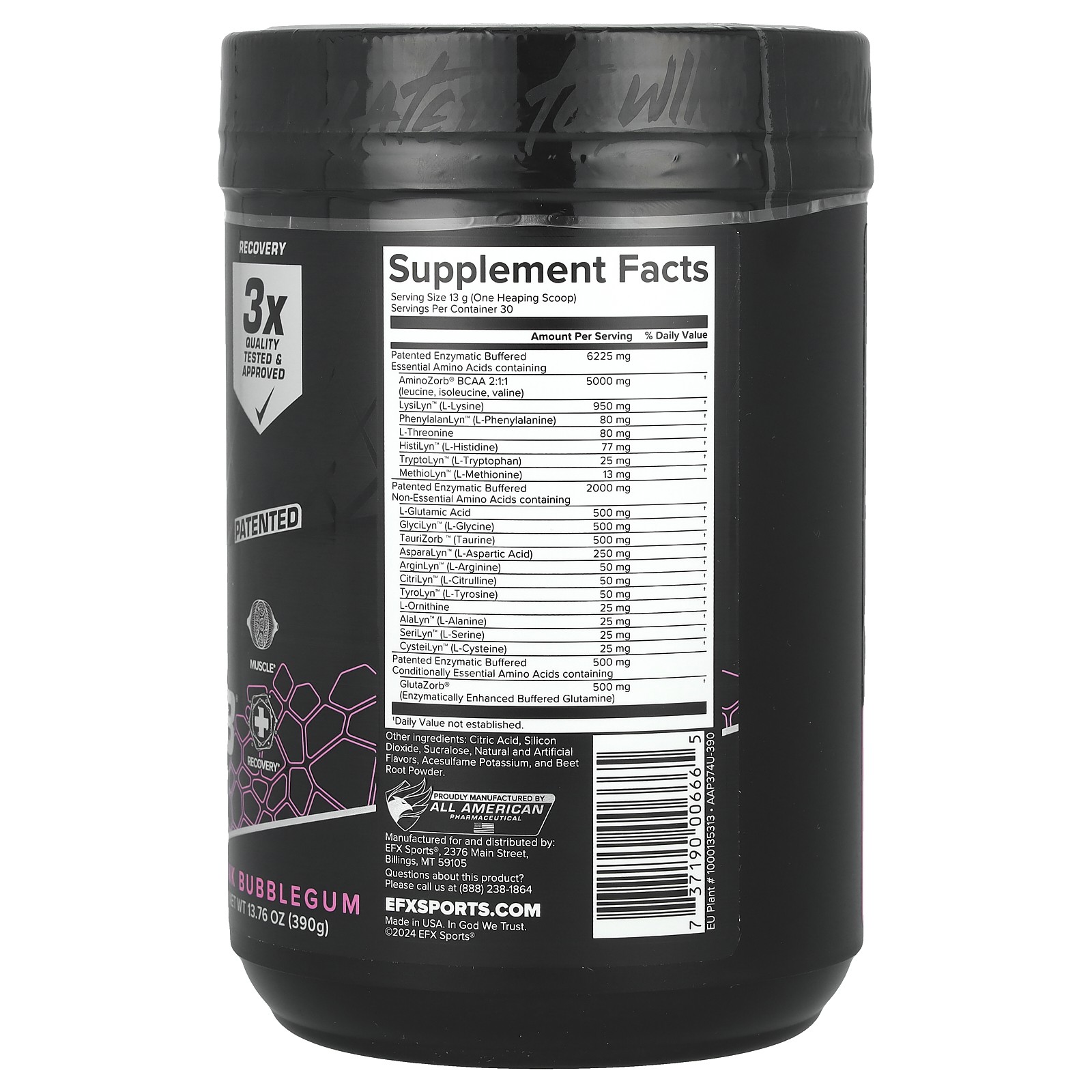 AminoZorb® Elite 21, Pink Bubblegum, 13.76 oz (390 g)