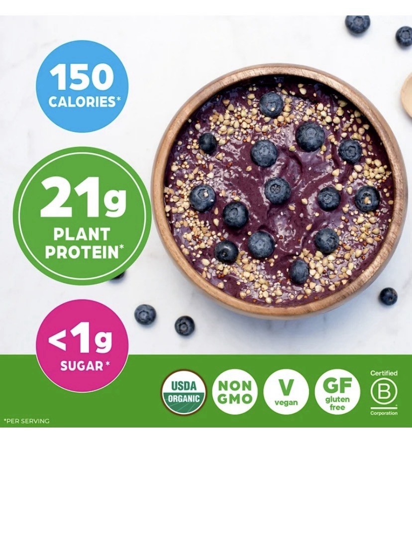 Orgain Organic Plant-Based Protein Powder Vanilla Bean Vegan 2.03 lb