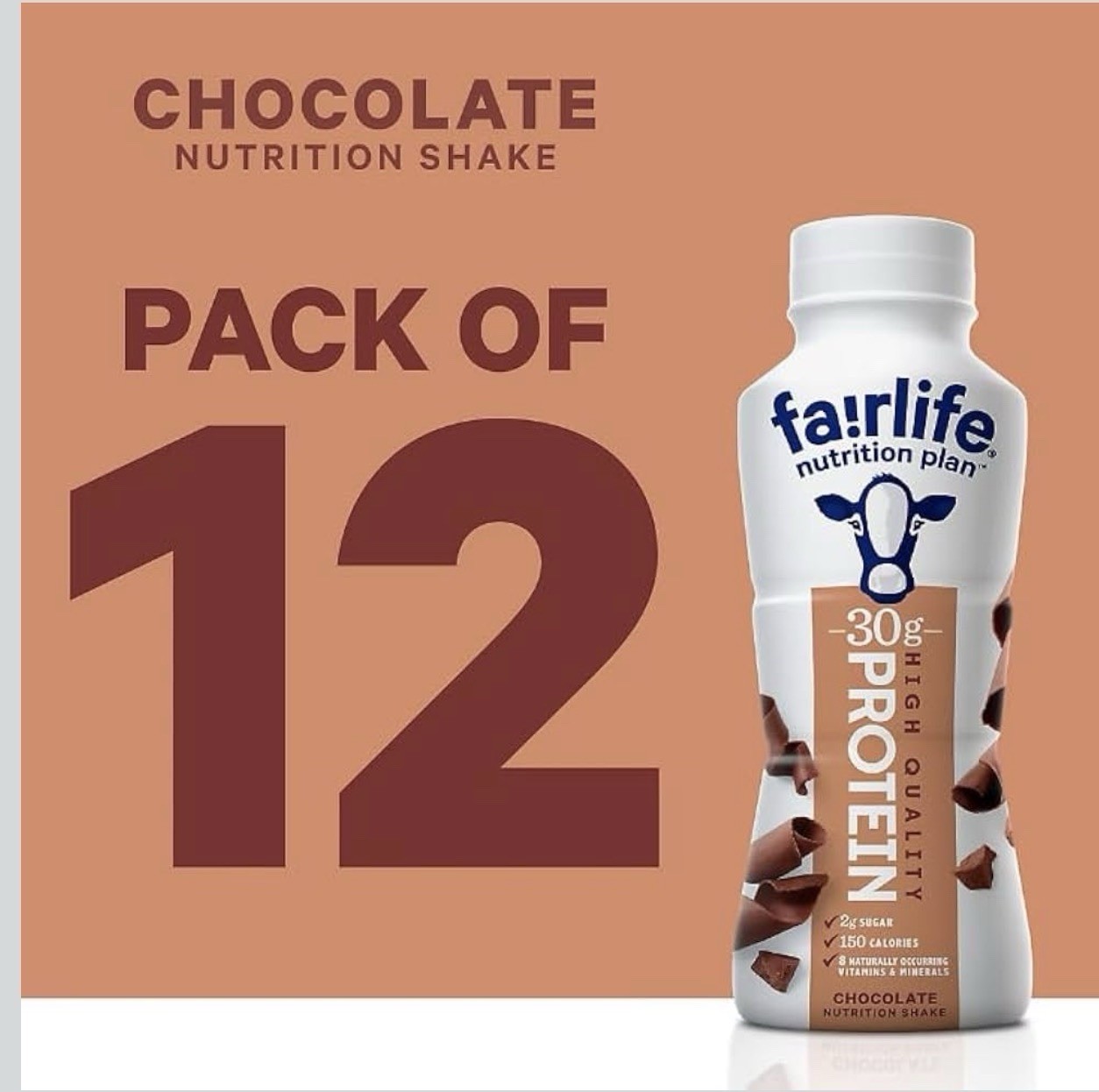 fairlife Nutrition Plan Chocolate Protein Shake 30g Lactose-Free 11.5 fl oz 12pk