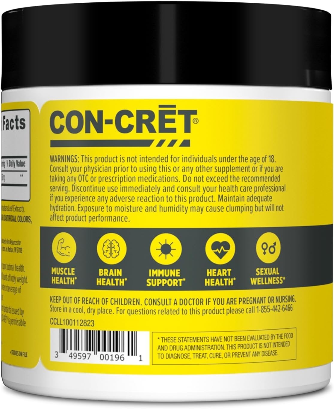 Creatine HCl Powder – 100 Servings for Muscle & Cognitive Energy, NSF Certified