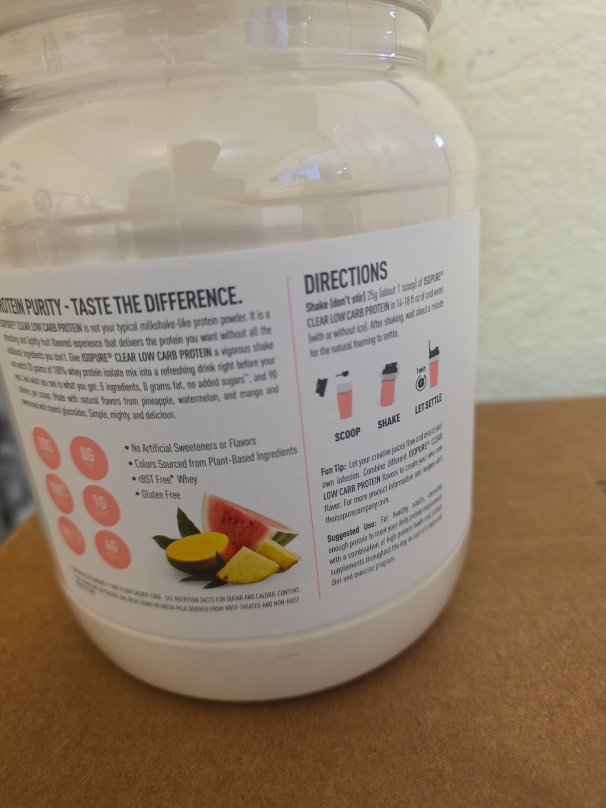 Isopure Clear Low Carb Protein