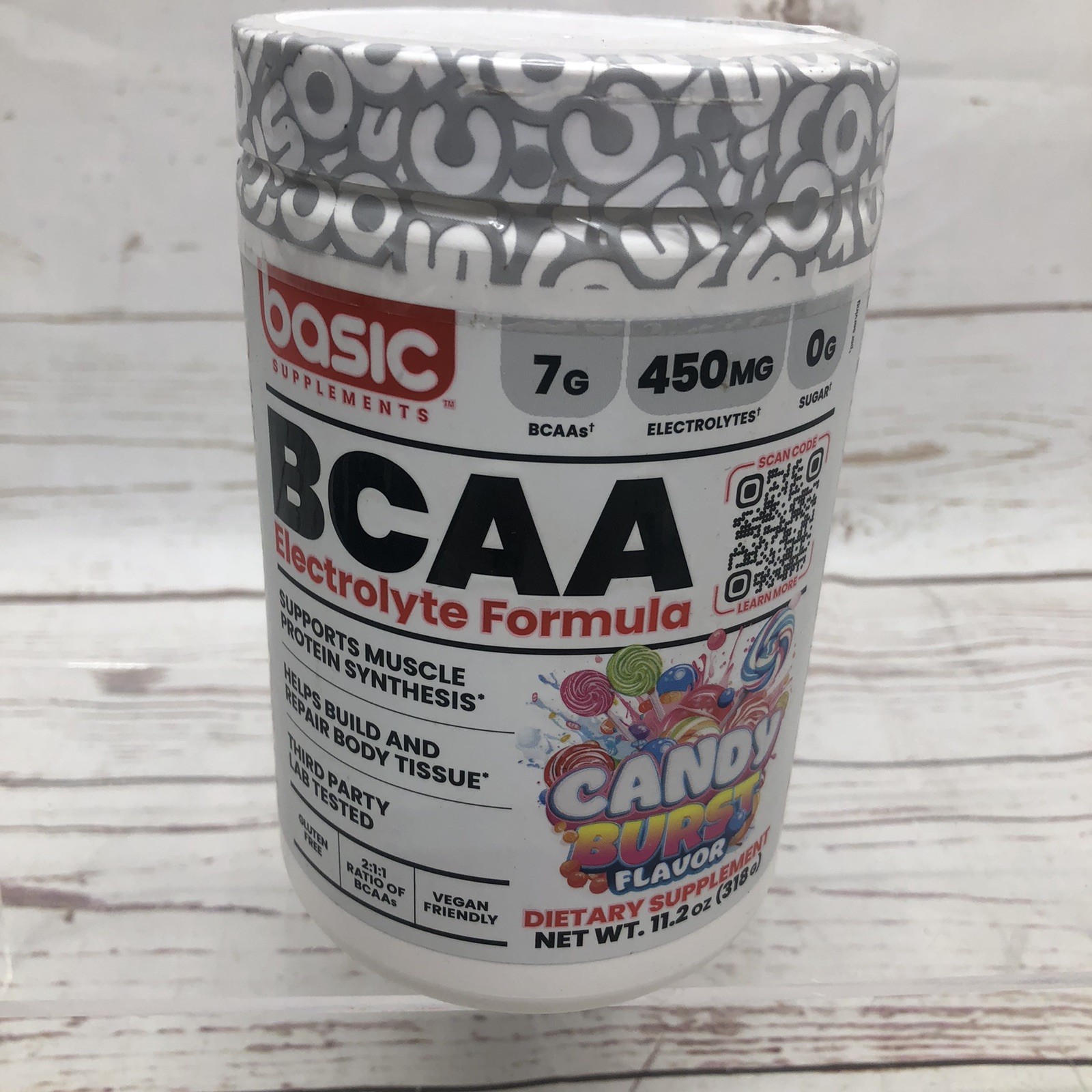BASIC SUPPLEMENTS BCAA Powder Candy Burst Flavor Ex 12/26