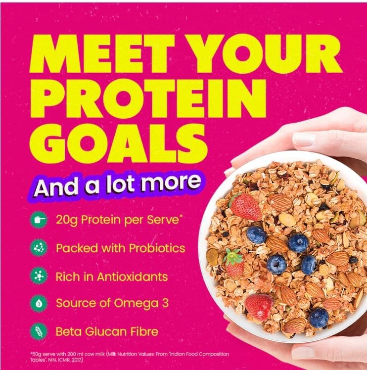 Yogabar High Protein Muesli 350g | Breakfast Cereal