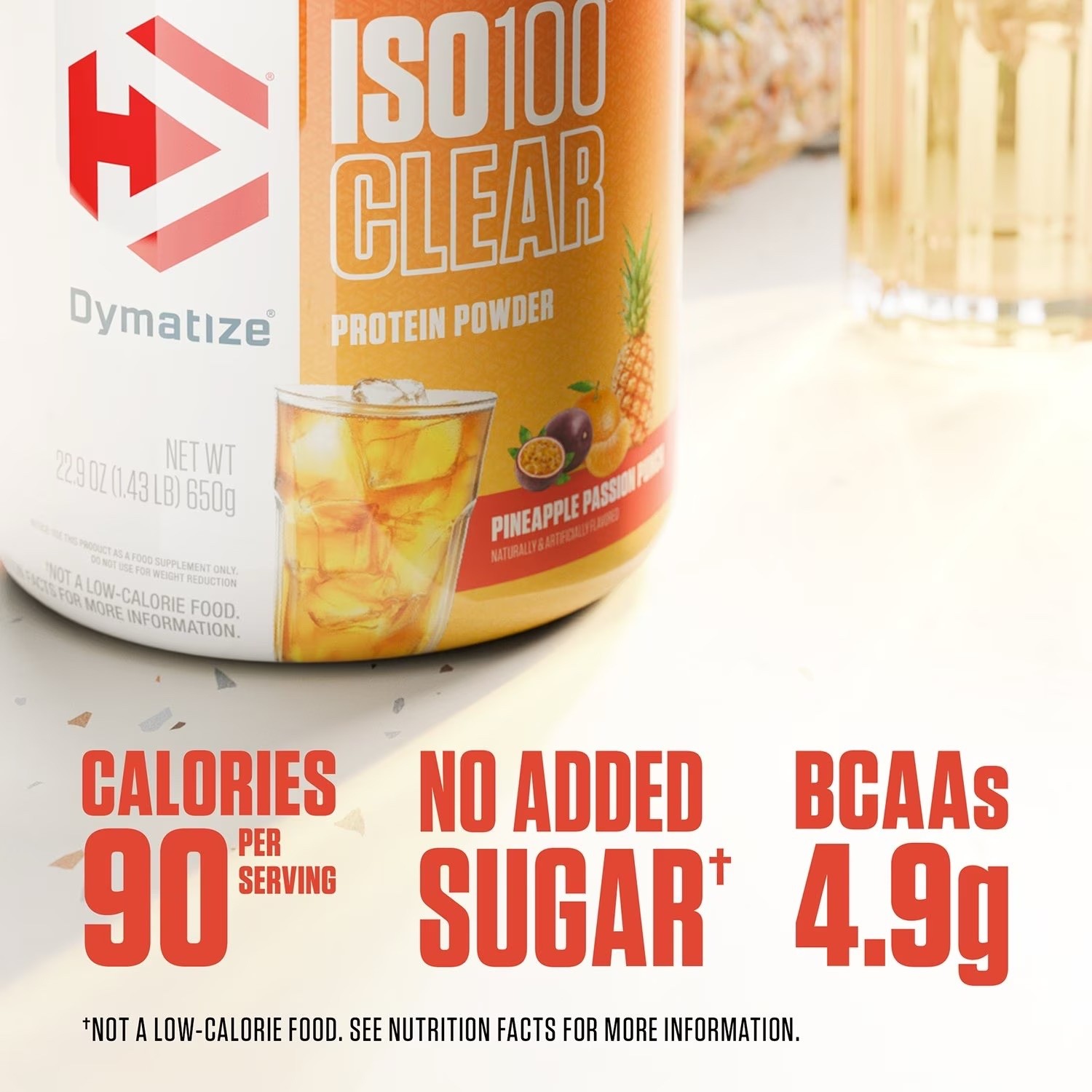 Dymatize ISO100 Clear Whey Isolate Protein Pineapple Passion Punch 1.4 lbs New