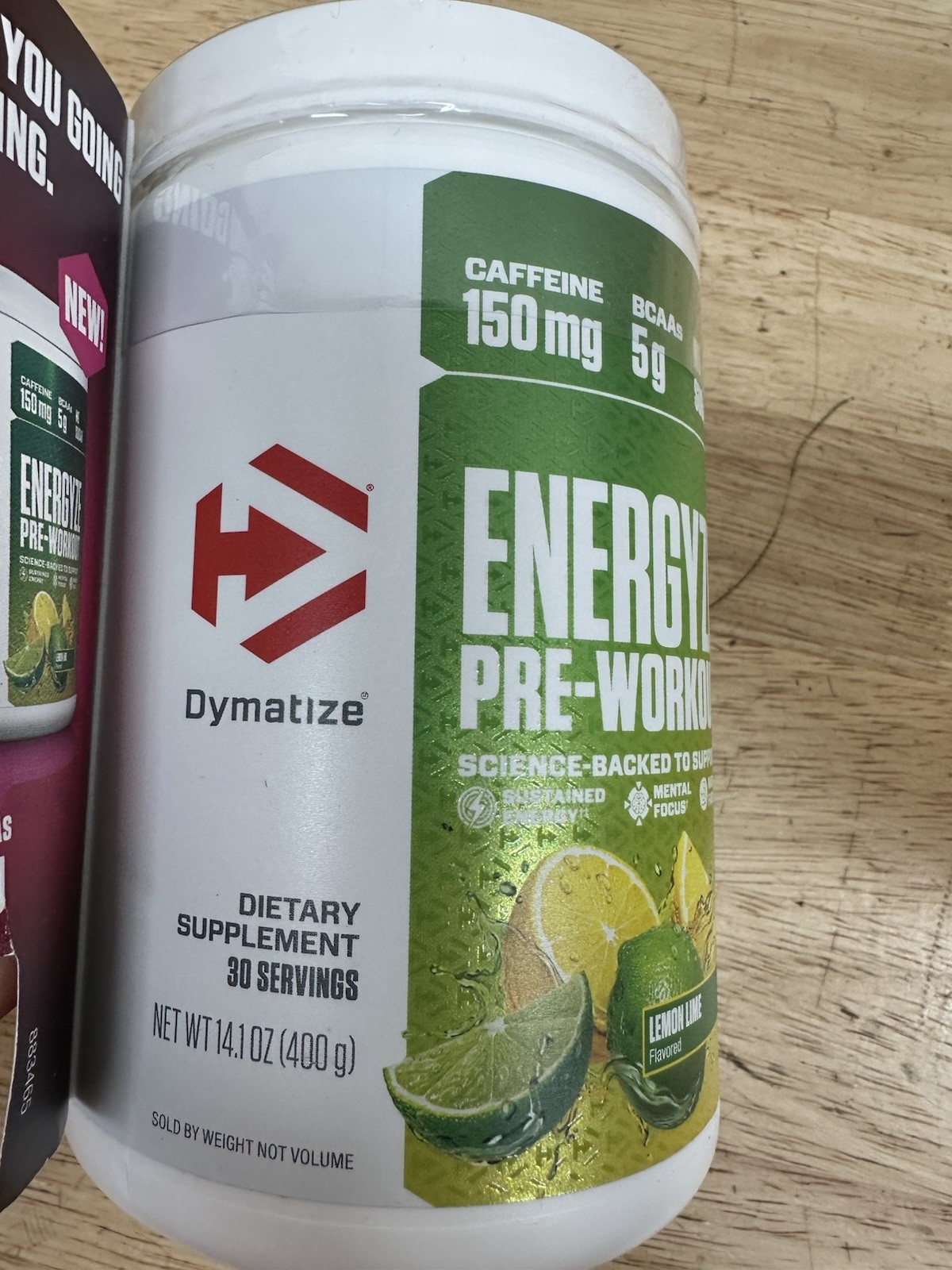 Dymatize Energyze Pre-Workout – Lemon Lime exp 2/27 – 30 Servings – 14.1 oz