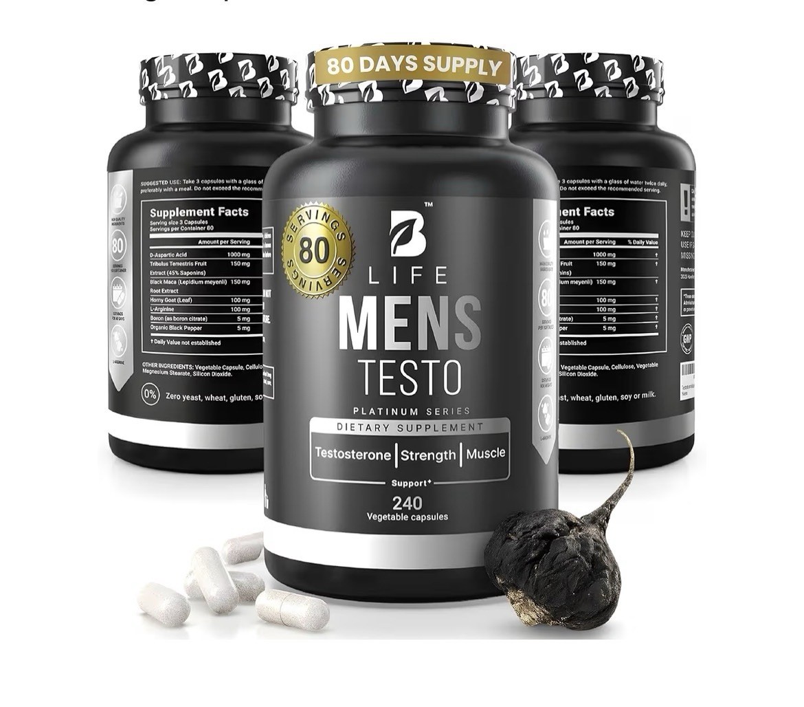 Testosterone Booster Supplement For Men-Stamina, Endurance, Muscle Growth 240cps