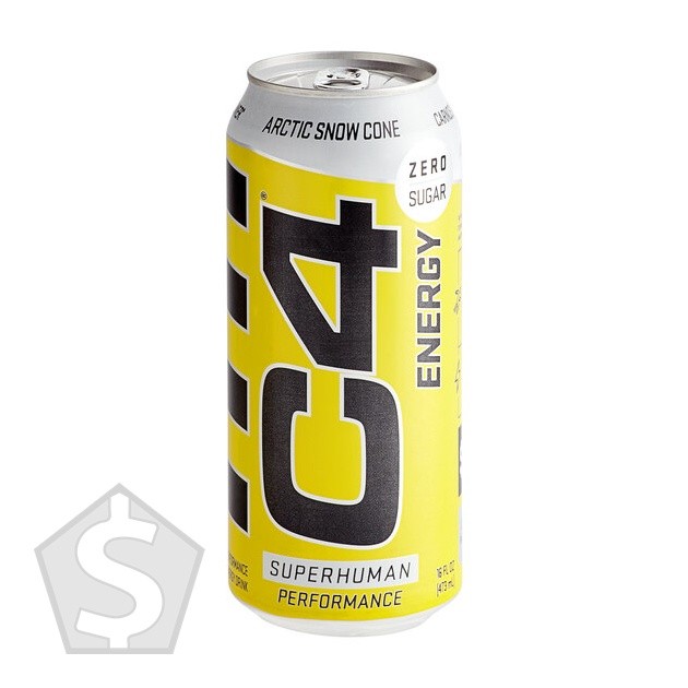 C4 Energy Arctic Snow Cone Energy Drink 16 fl. oz. Can – 12/Case