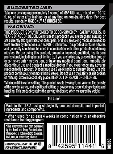 Cellucor M5 Ultimate – Build Muscle & Strength- 20 Servings – Fruit Punch