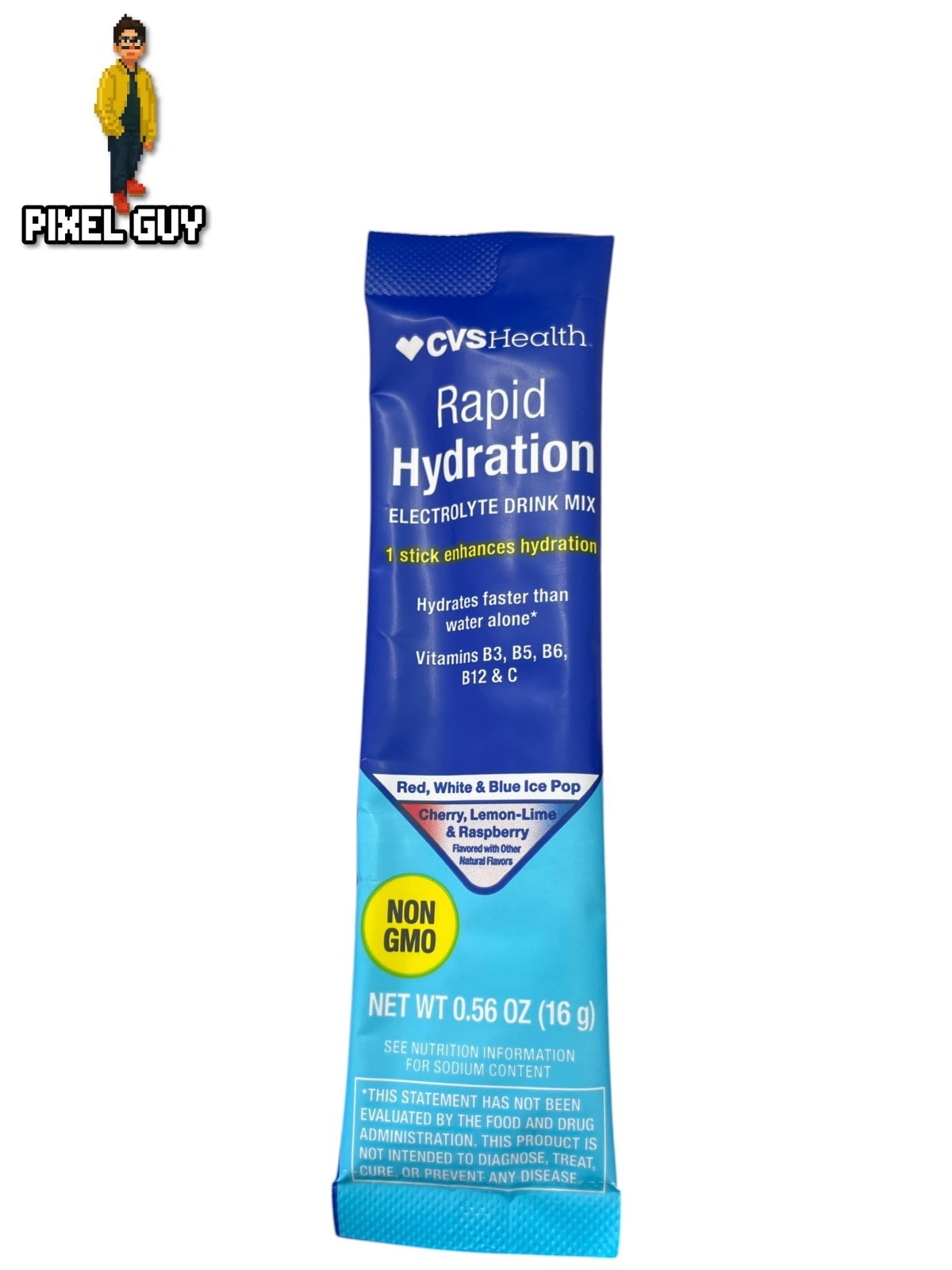 Lot Of 5 CVS Rapid Hydration Drink Mix Red, White & Blue Ice Pop (Damaged Box)