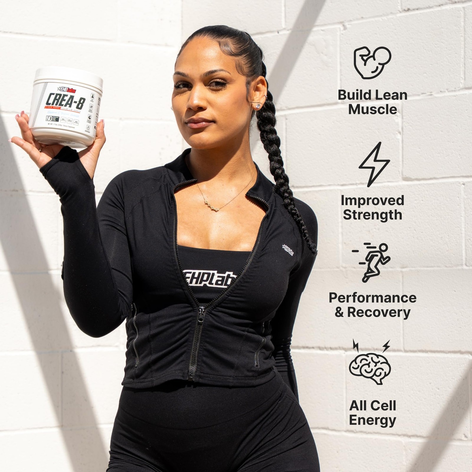 EHP Labs CREA-8 Micronized Creatine Monohydrate Powder – 100 Servings