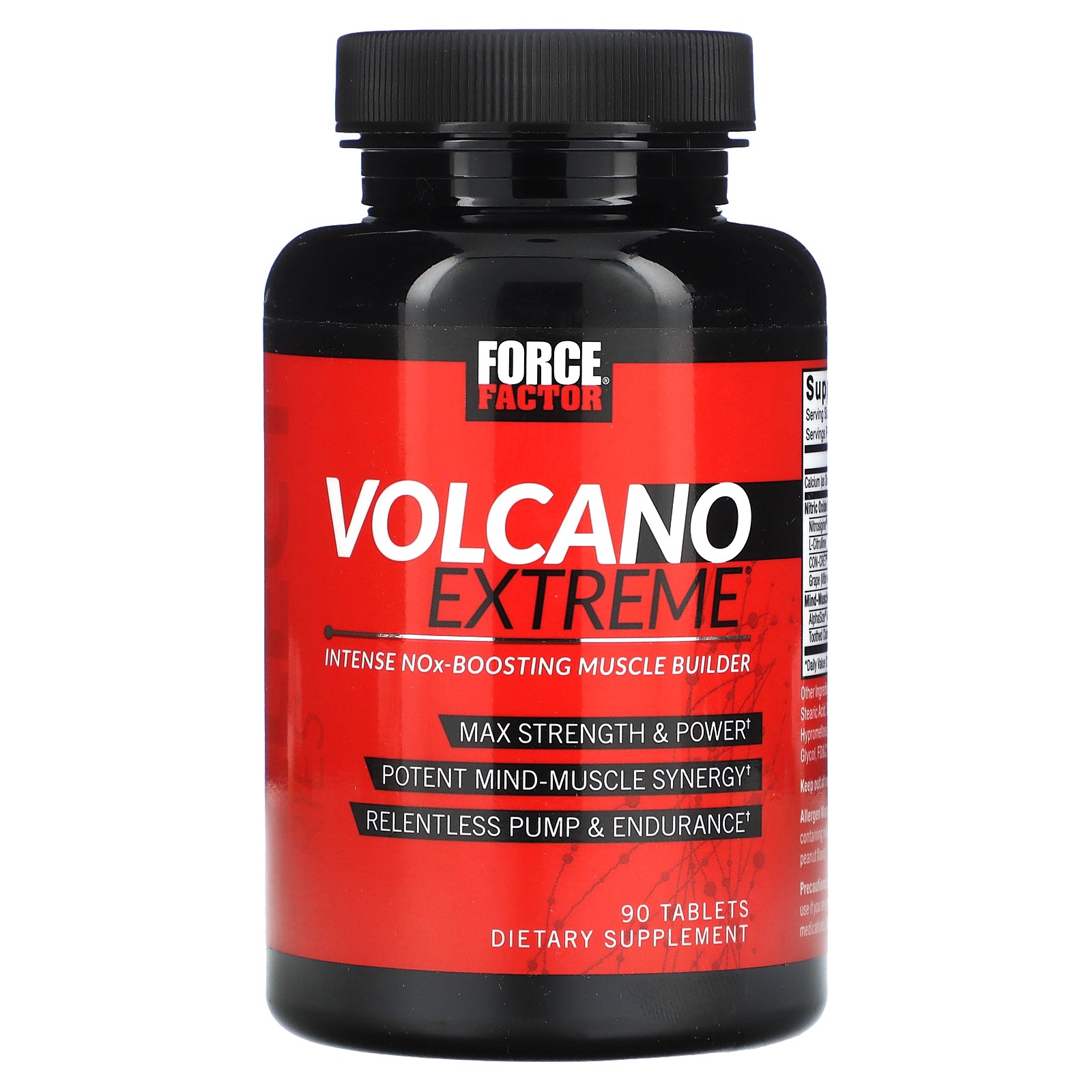 Volcano Extreme, Intense NOx-Boosting Muscle Builder, 90 Tablets