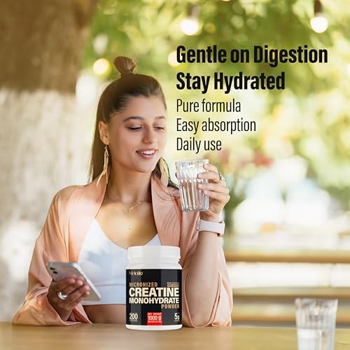 Creatine Monohydrate Powder 1000g 200 Servings Micronized Unflavored