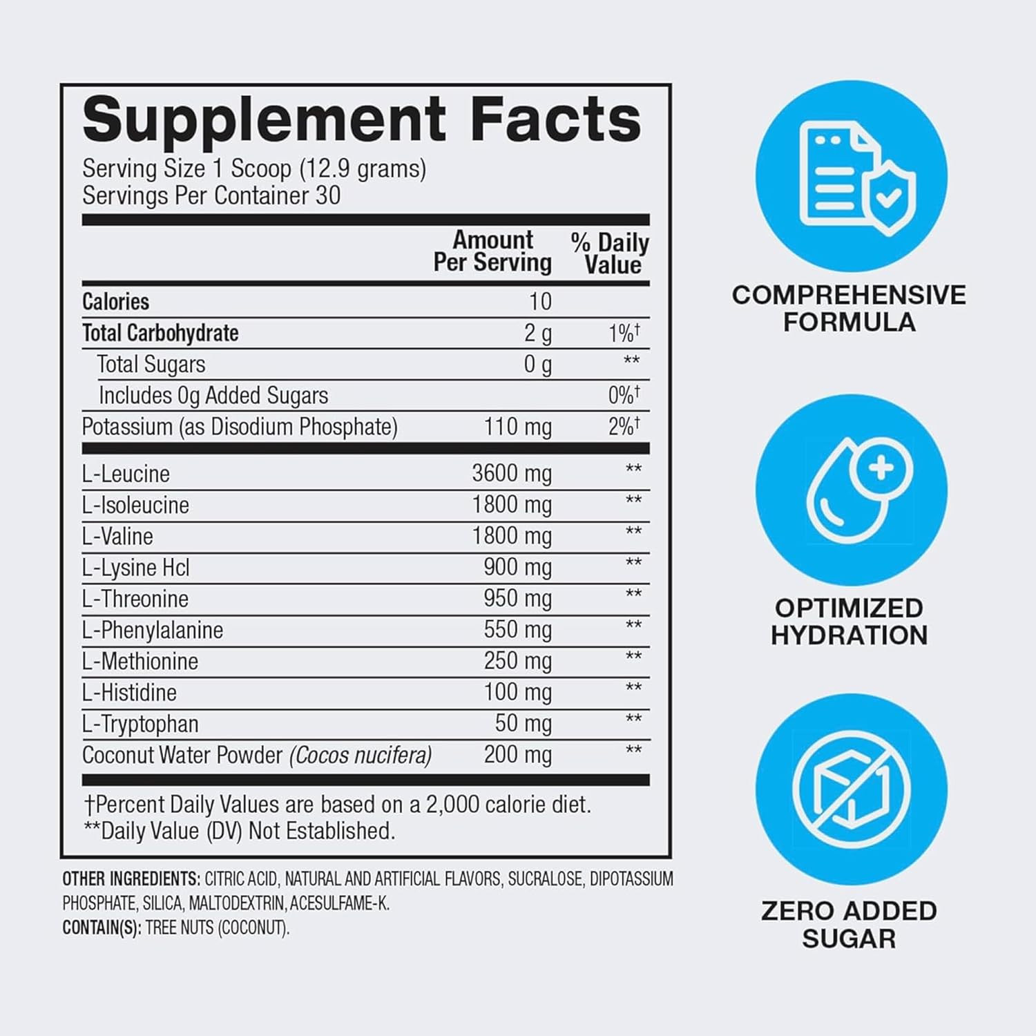 Essential Amino Acids EAA Powder – Pre, Intra & Post Workout Drink – BCAA Powder
