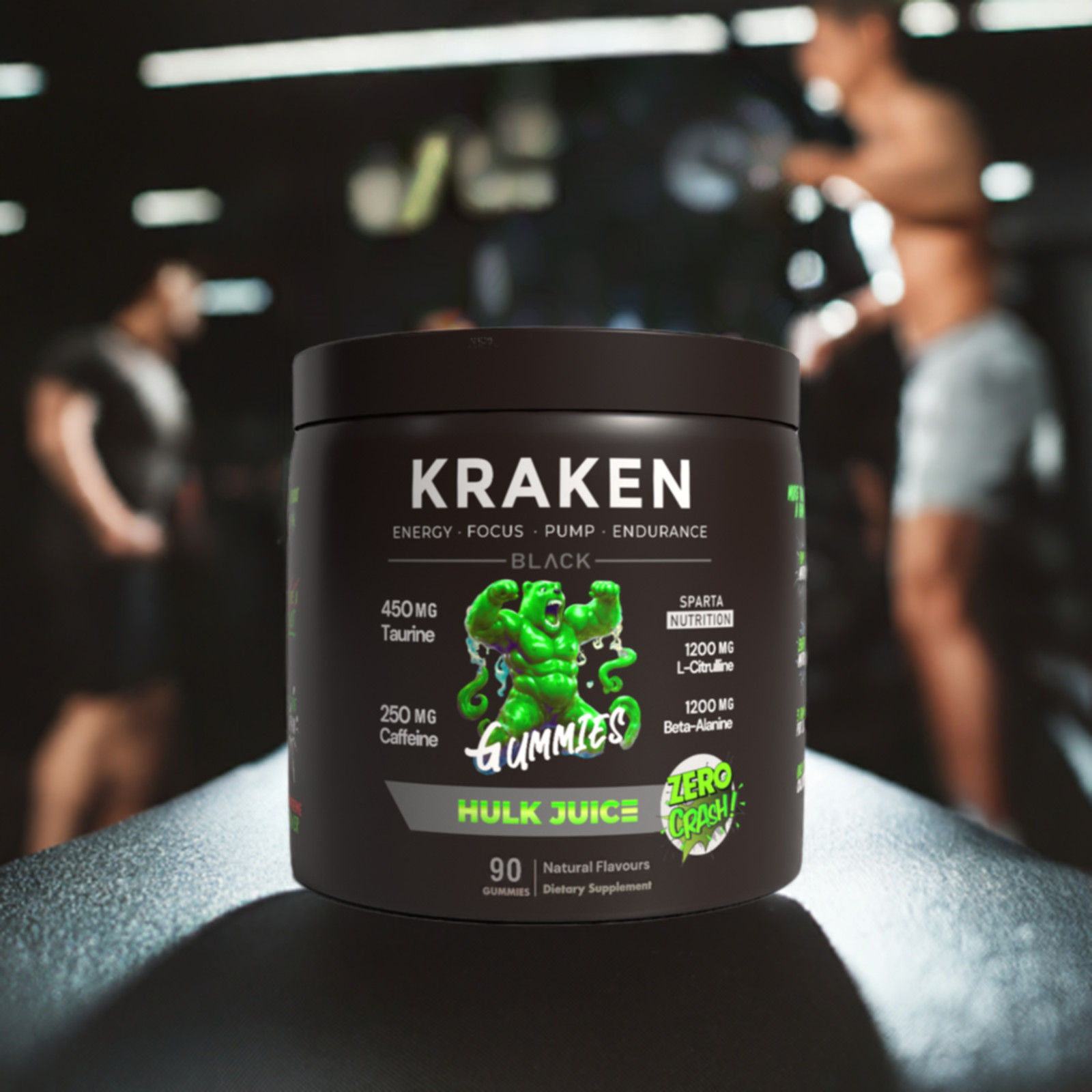 Pre workout Gummies German Engineered Energy, Focus, Pump | 30 Serves HULK JUICE