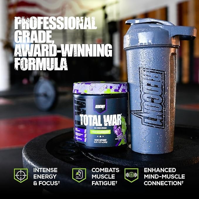 Total War Pre Workout Supplement 15.54 oz Boost Energy Focus Endurance