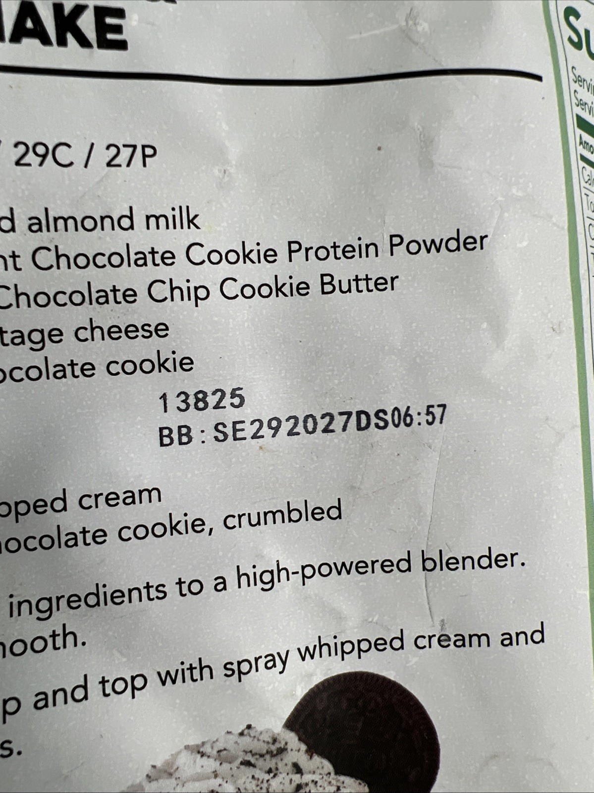 Exp. 9/2027 Clean Simple Eats Whey Protein Powder Protein 30 Srvs Mint Chocolate
