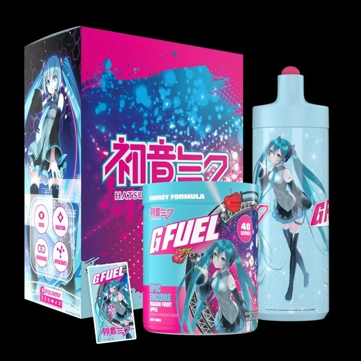GFUEL Hatsune Miku Epic Encore Collector’s Box COMPLETE