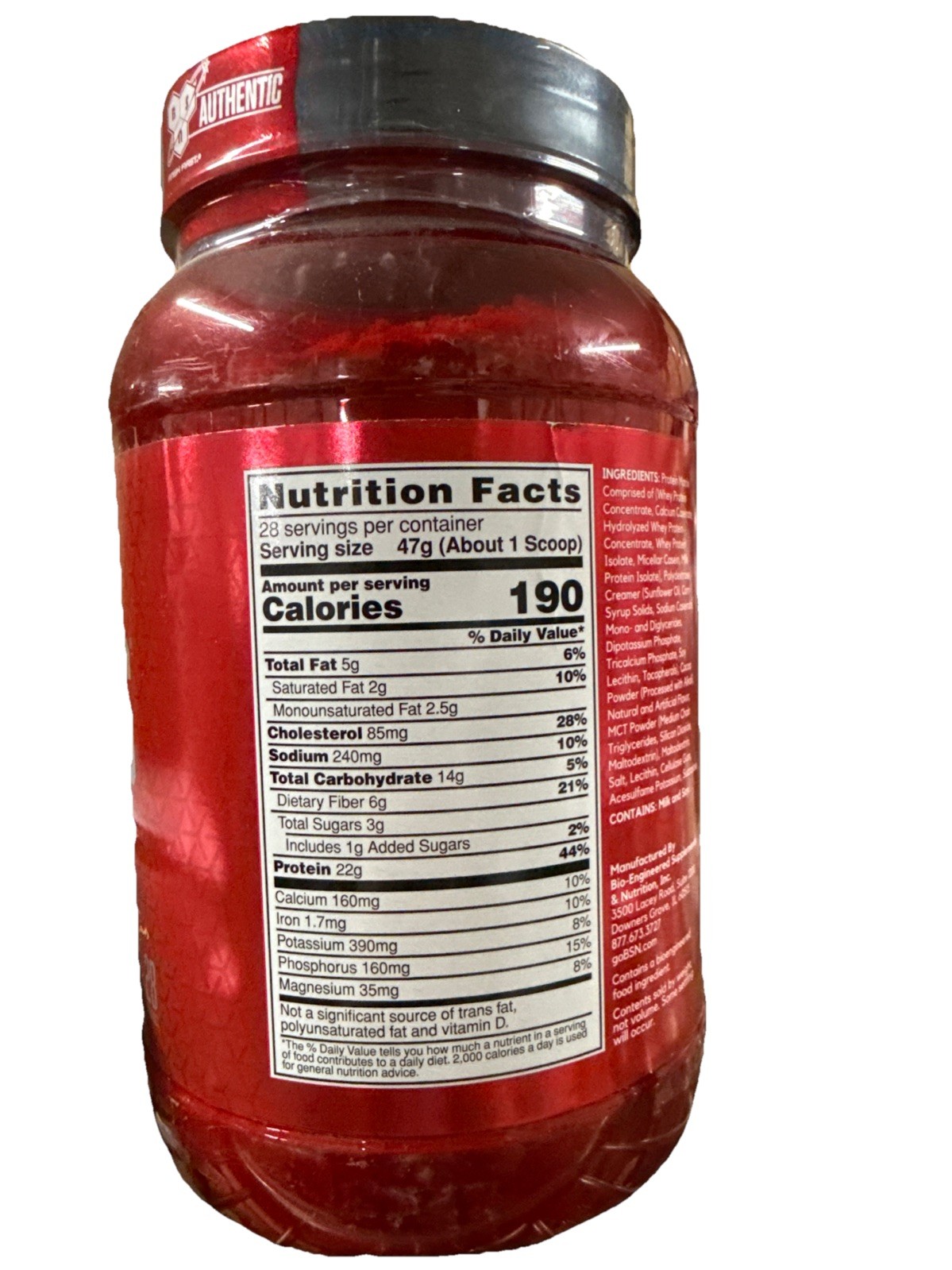 BSN SYNTHA-6® ULTRA PREMIUM PROTEIN MATRIX Muscle Building Recovery 22g 28 Serve