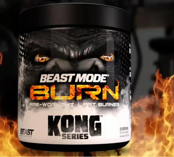 Beast Mode Pre Workout Peach Sangria Kong Energy Fat Burner 7.9 oz Exp 12/26