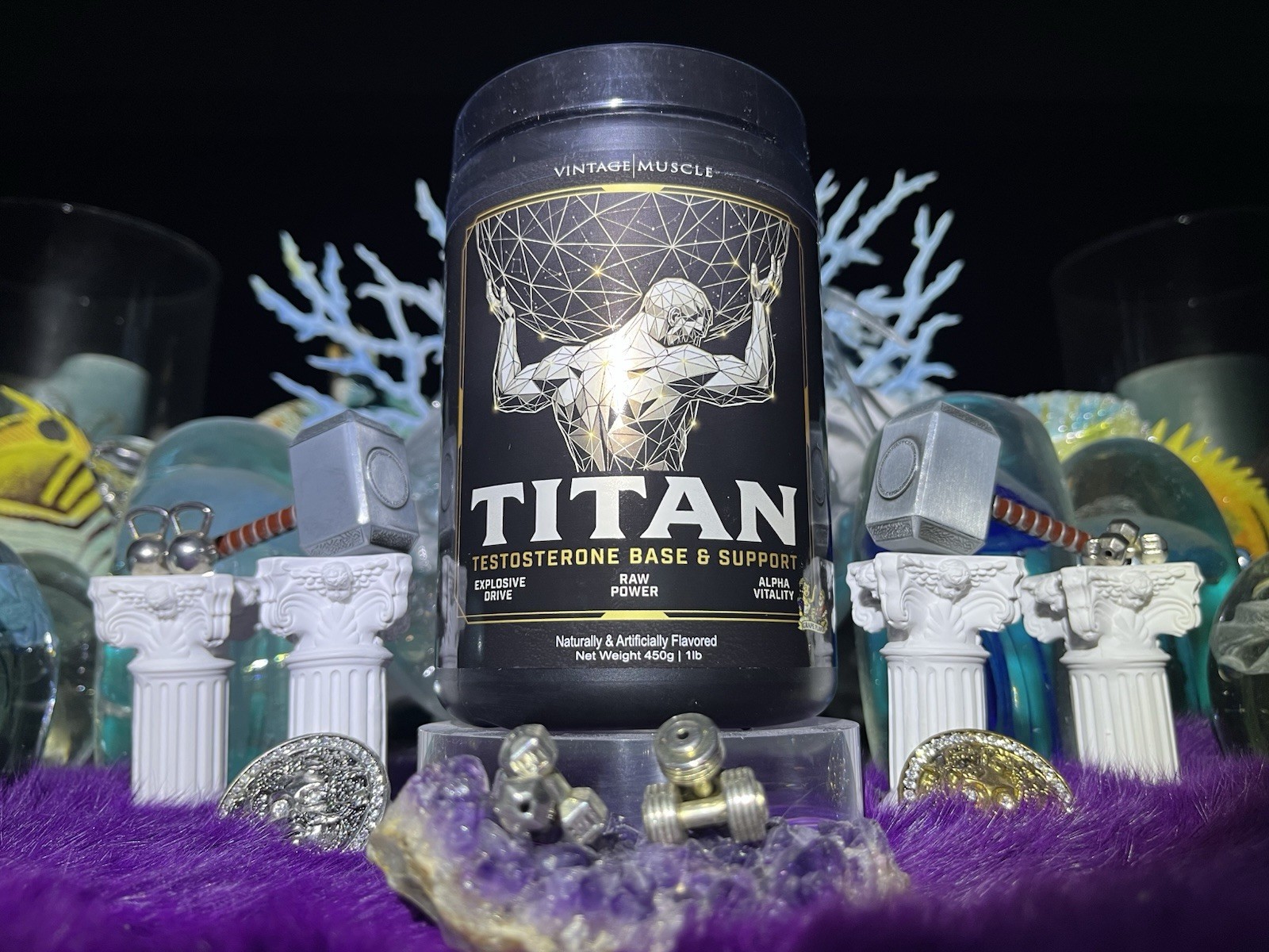 Titan🔱 Natty Test Base Blend 4 Optim. Strength/muscle Gains By Vintage Muscle💪
