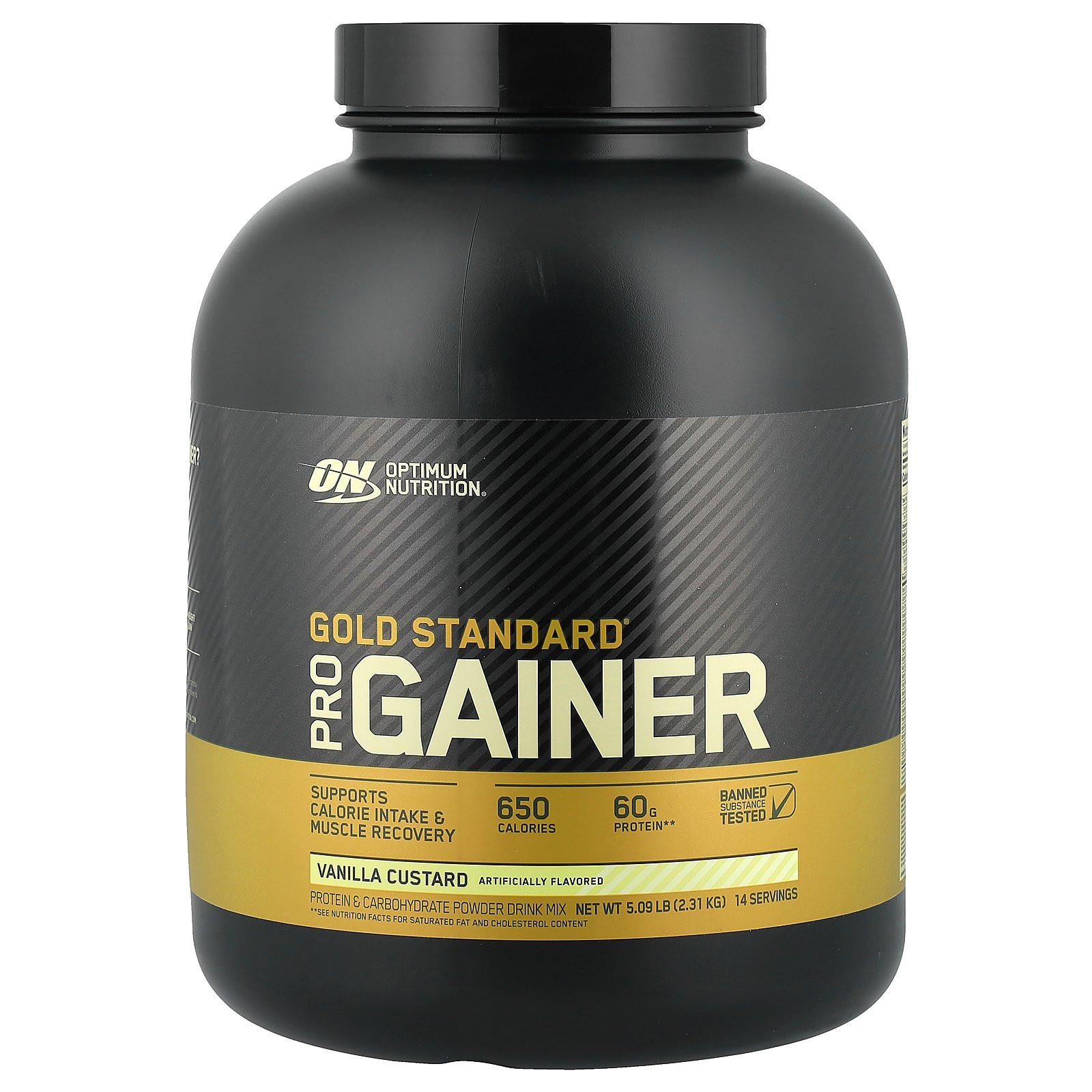Gold Standard® Pro Gainer, Vanilla Custard, 5.09 lbs (2.31 kg)