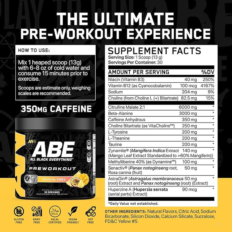 Ultimate Pre-Workout – Tropical Vibes (13.75 Oz. / 30 Servings)
