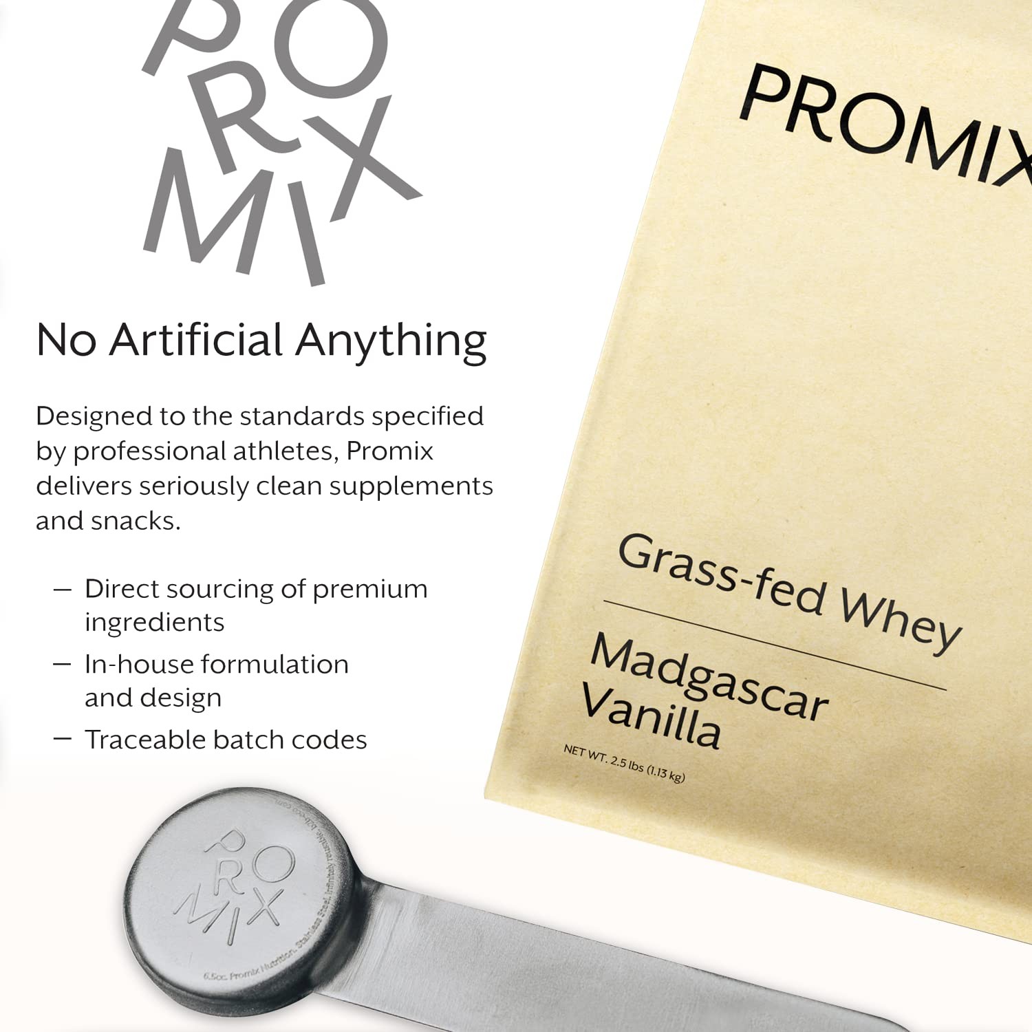 ProMix Nutrition Whey Protein Powder, Vanilla – Grass-Fed – ­Post Workout