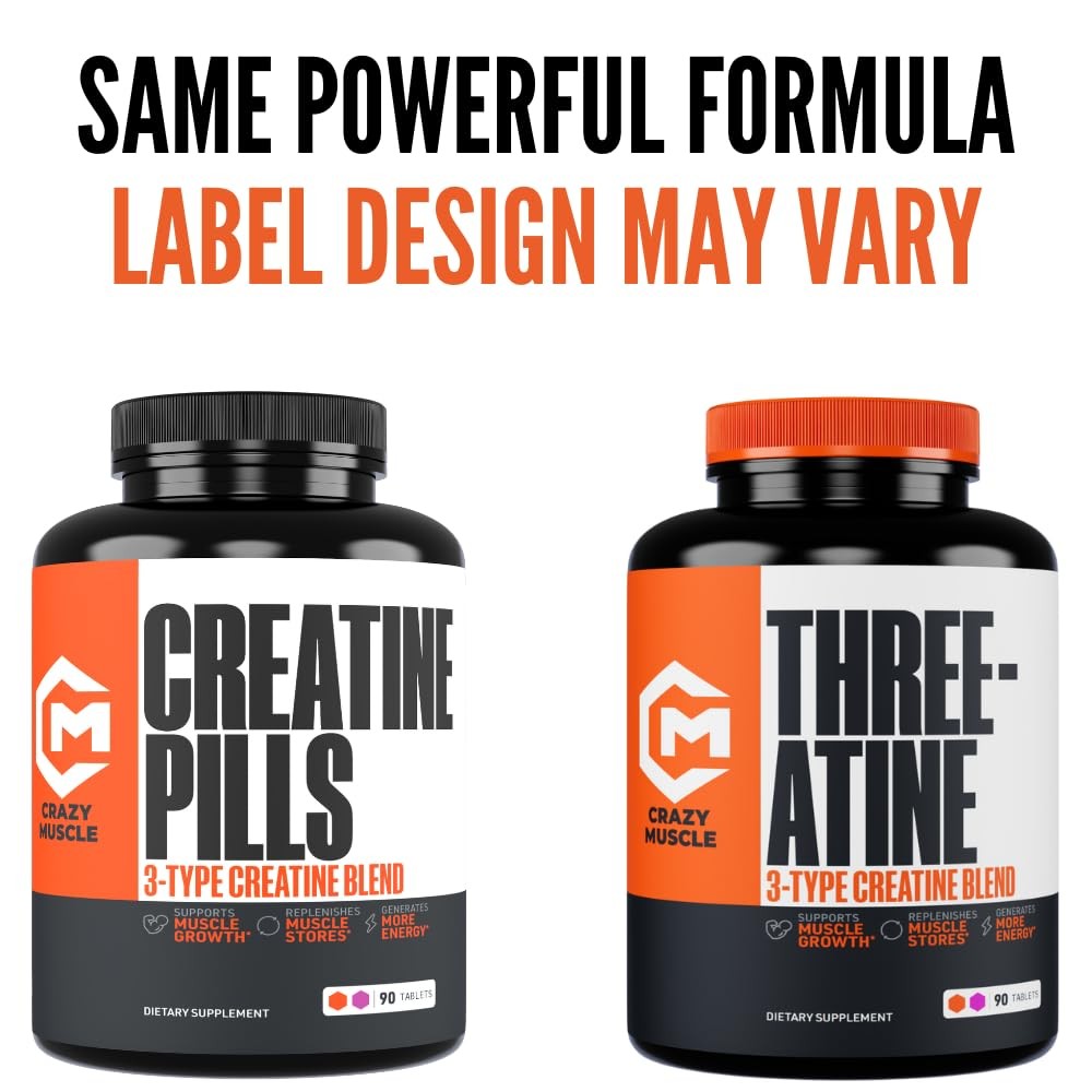 Creatine Pills 5g 3X Pure Creatine Monohydrate Pills Pre Workout Bulk Muscle …