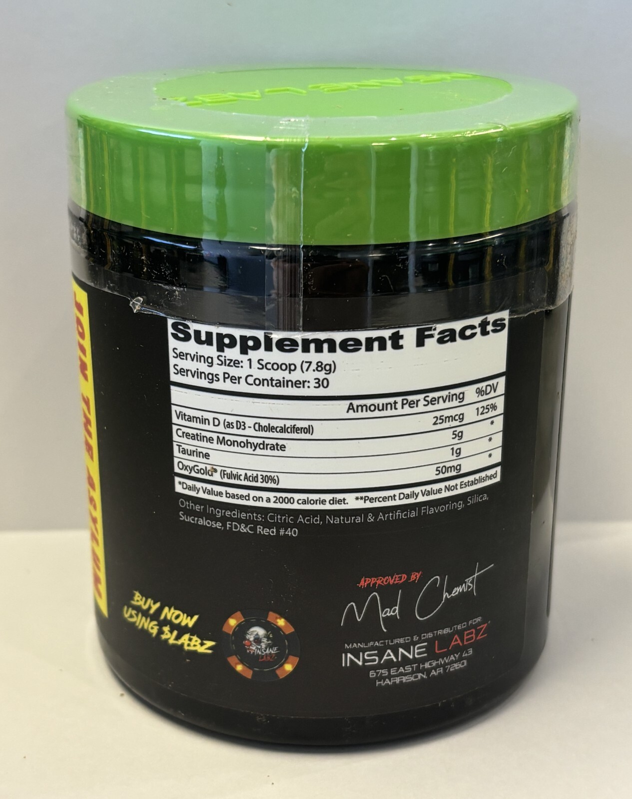 Insane Labz Creatine Craig Watermelon 30 Servings