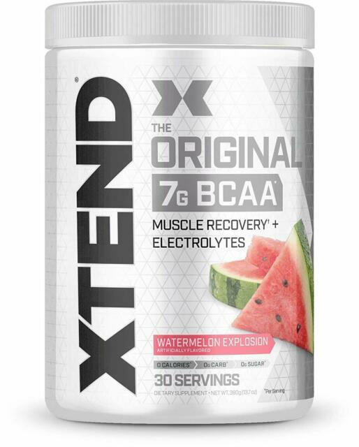 Scivation XTEND Original 7G BCAA Powder, 13.7oz – Watermelon Explosion (3 Pack)