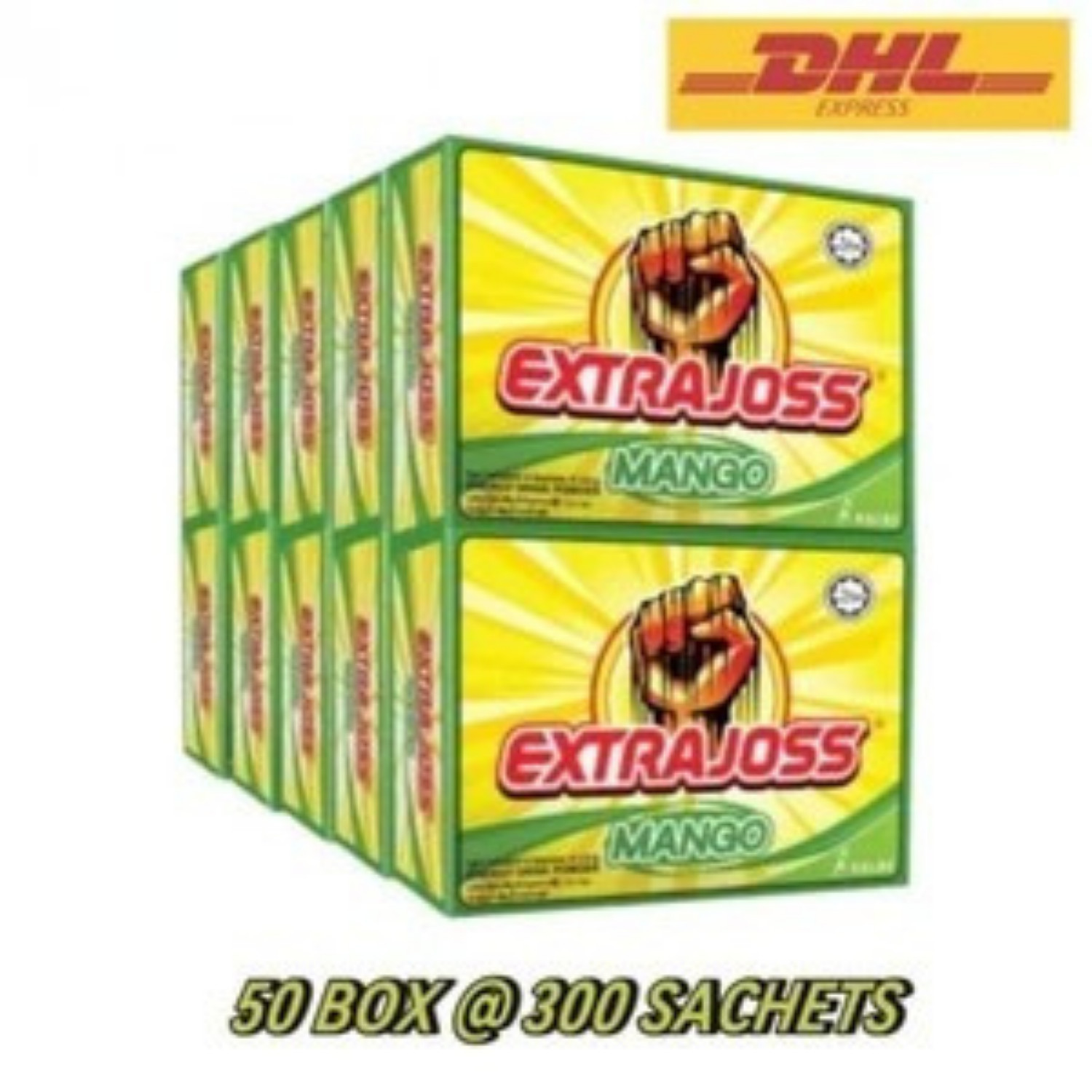 EXTRA JOSS 50 BOX (300 Sachets) Mango Flavour Sugar Free Energy Drink Powder