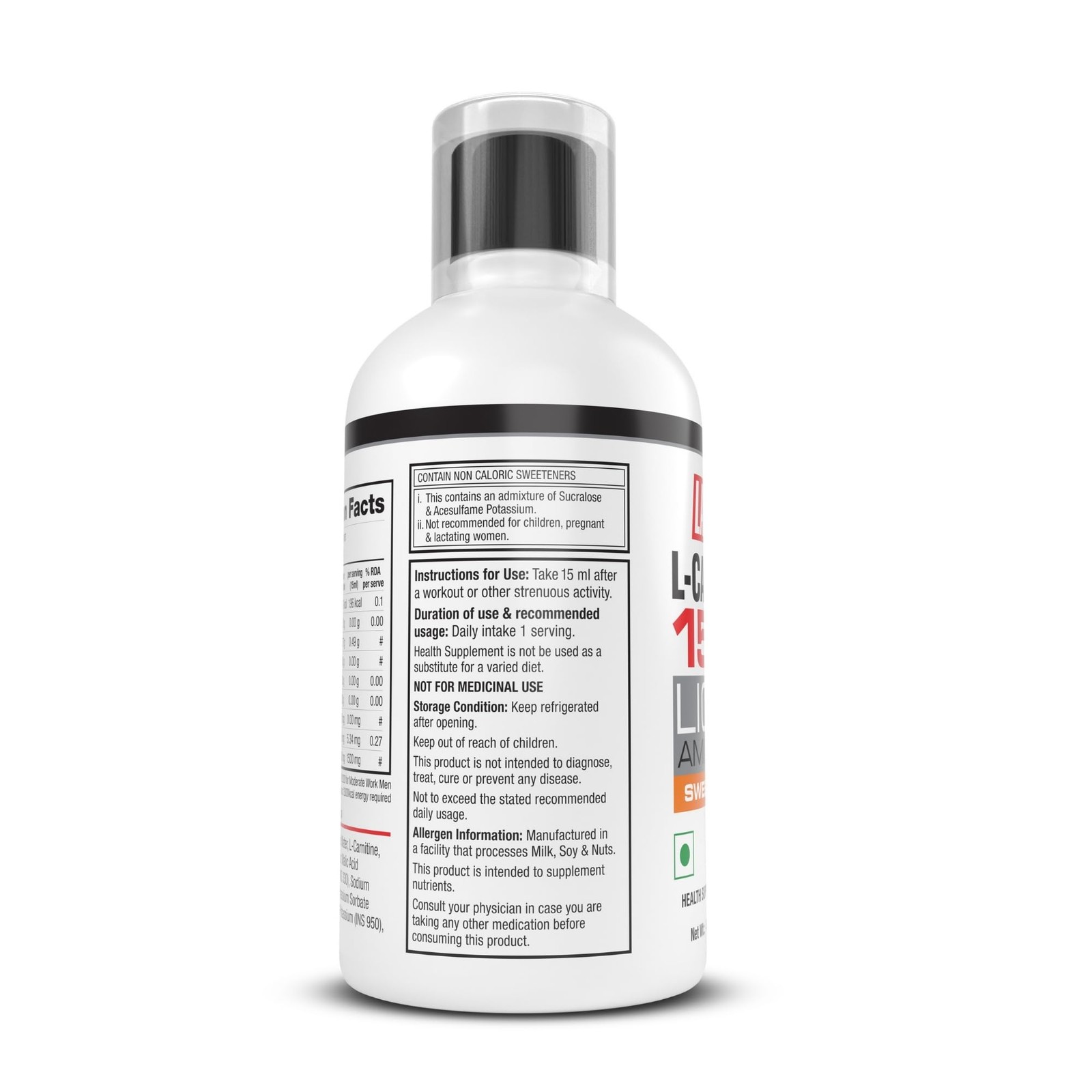 Labrada L-Carnitine 450 Ml |1500 Mg Liquid Amino Acid With 0 G Sugar