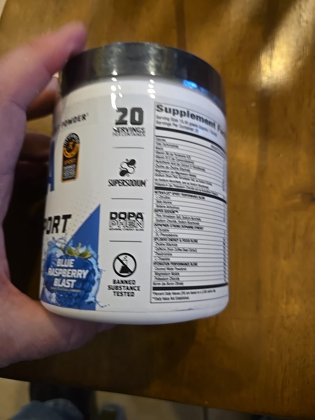 Nitraflex Sport Pre-Workout Powder 20 Servings – Blue Raspberry Exp 07/2027