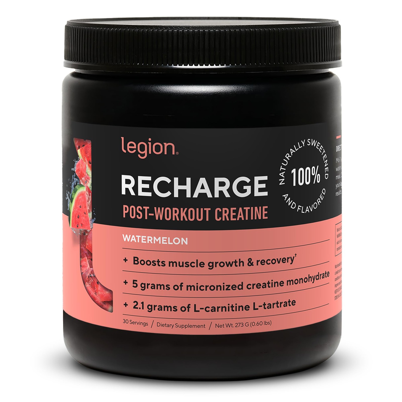 LEGION Recharge Post Workout Supplement – 30 Servings (Pack of 1), No Color