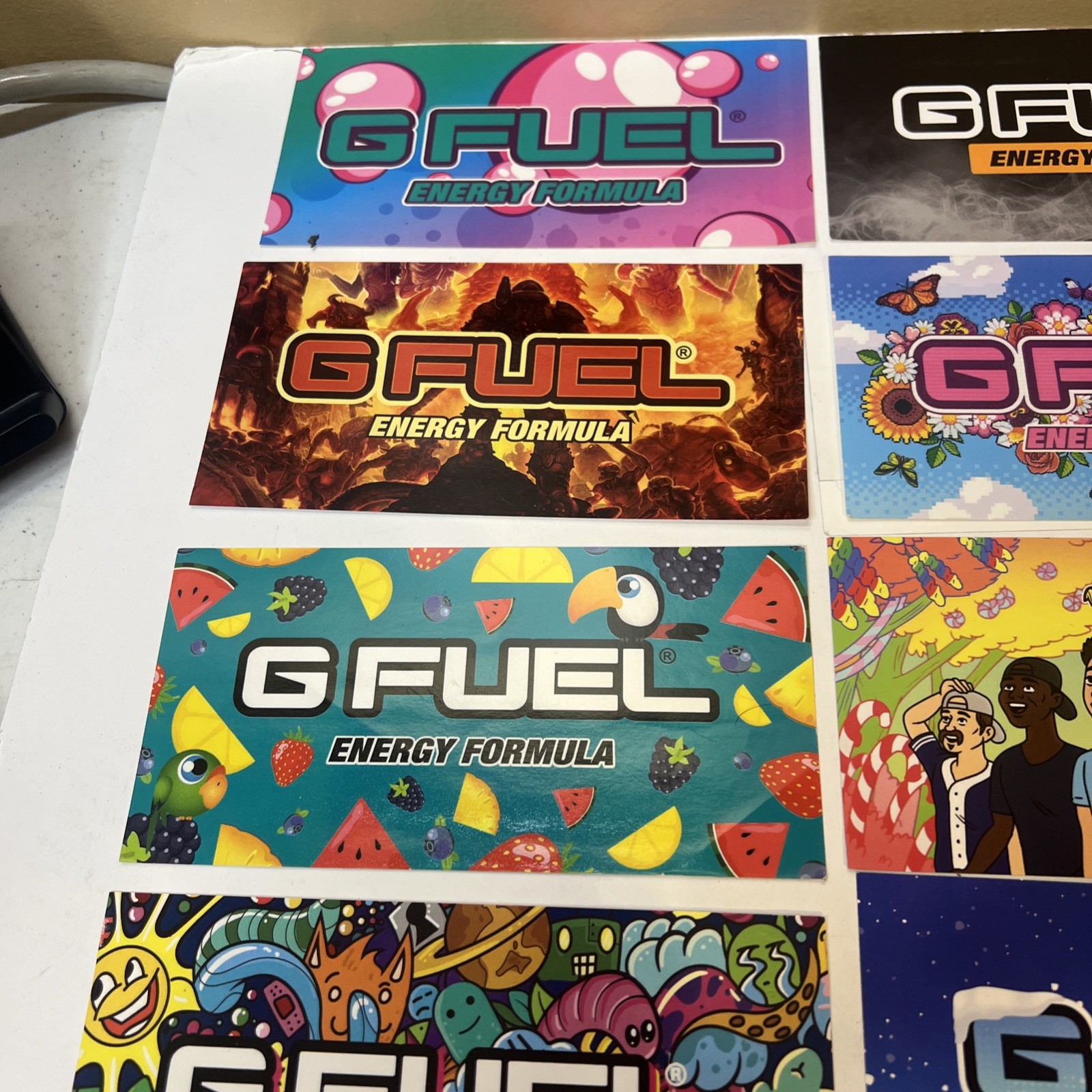 Gfuel Stickers Lot of 17 Some Rare 1 temp tattoo